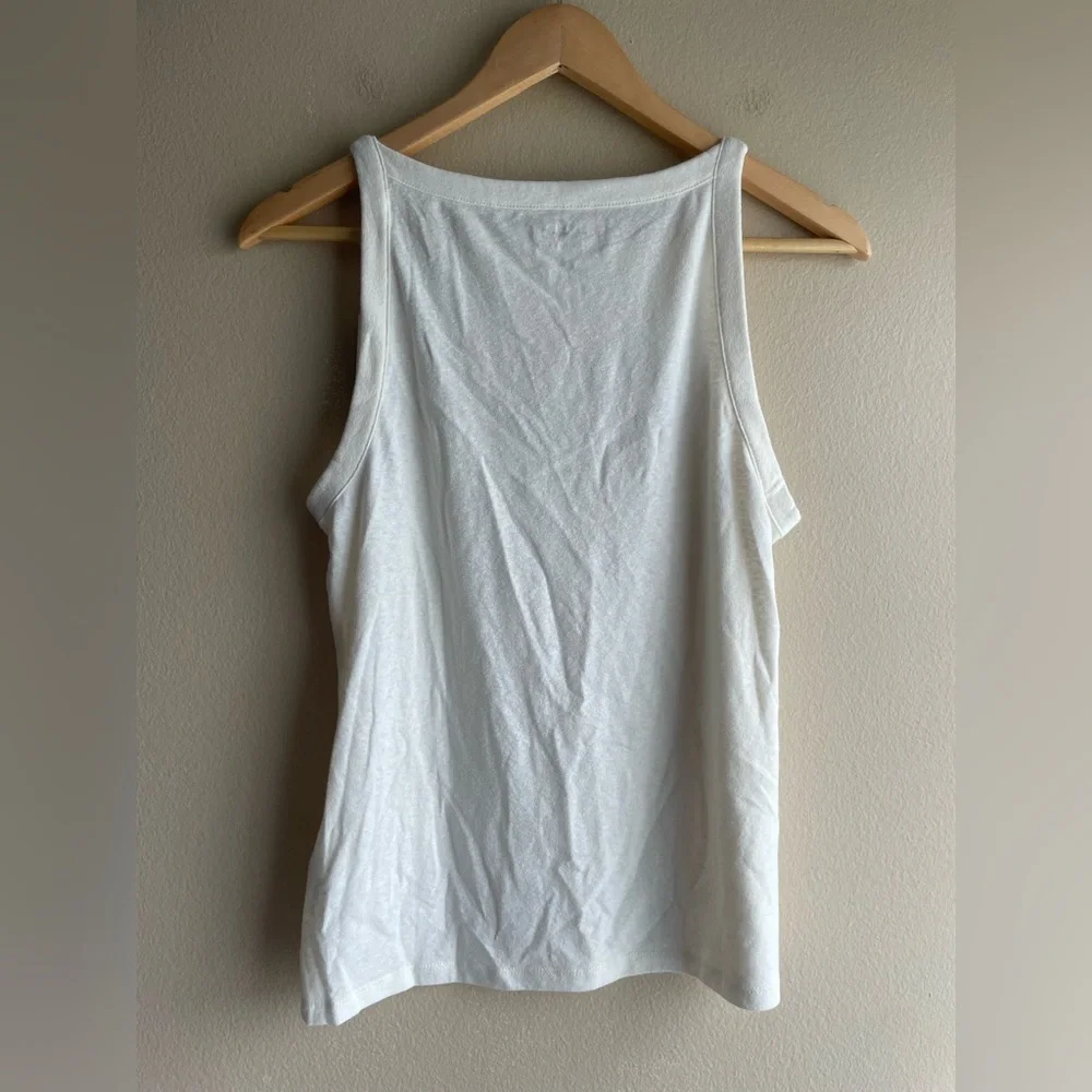 New J.Crew Stretch Linen Women Tank Top Size Large